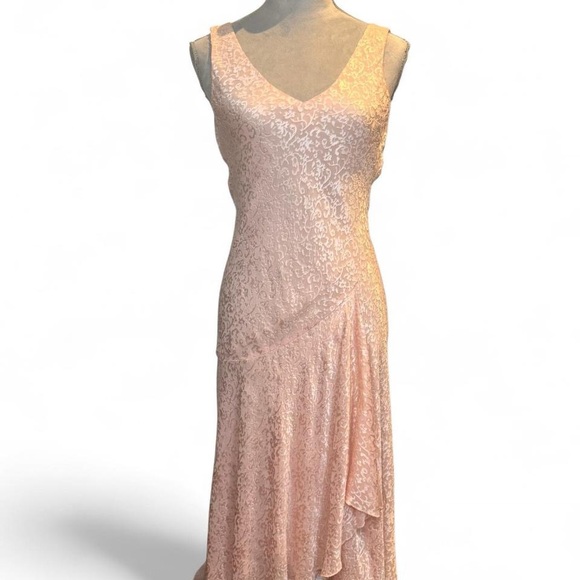 Ralph Lauren Dresses & Skirts - Ralph Lauren Pink Burnout Silk Dress – Size S